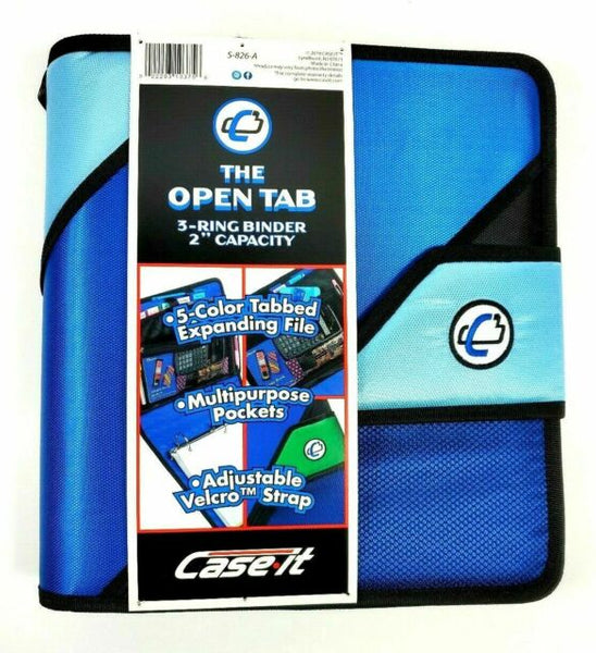 Case It Open Tab  3 Ring Binder