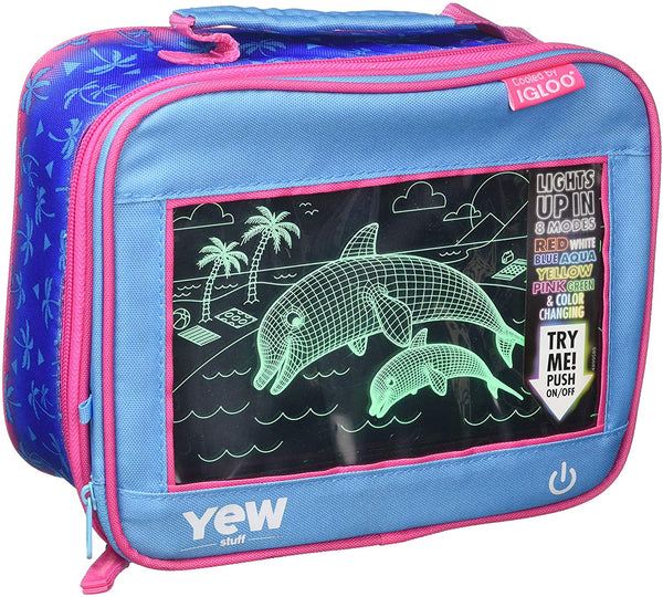 Pop Light Backpack + Lunchbox (Dolphin)