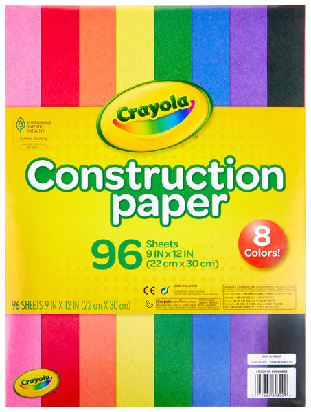 Construction Paper (CRAYOLA 96 Sheets)