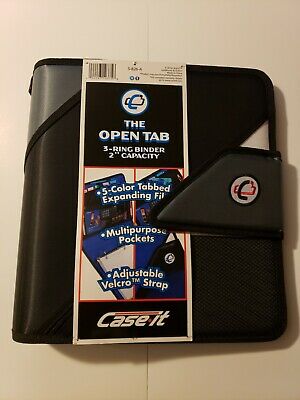 Case It Open Tab  3 Ring Binder
